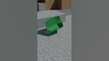 Minecraft Slime Block realistic, CGI #Shorts