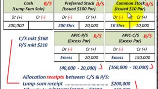 Stock Issue (Lump Sum Sale, Proportional Method Vs Incremental Method For Allocation)