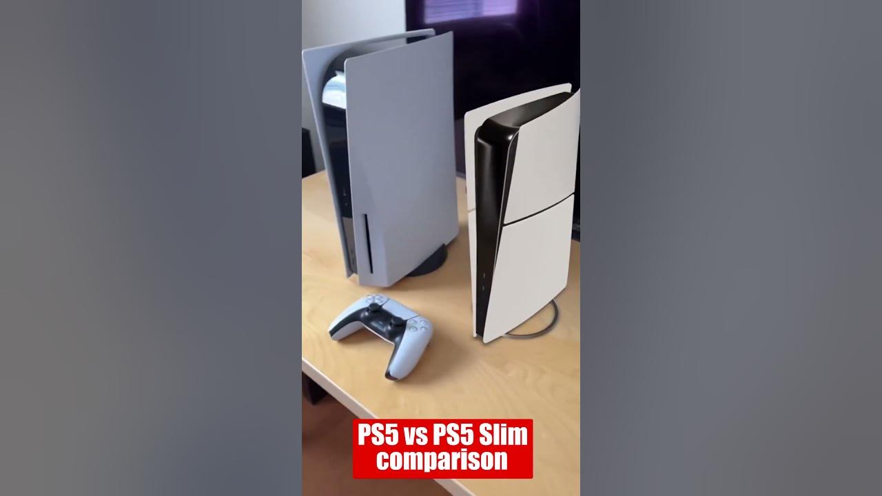 PS5 Slim vs regular size comparison