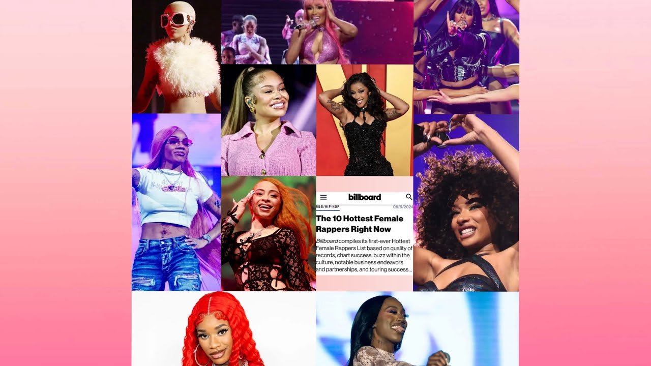 (PT. 2) HOTTEST FEMALE RAPPERS 🔥 BILLBOARD LIST REVIEW 🎶☕️👸🏽 - YouTube
