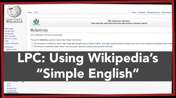 LPC: Use Wikipedia’s “Simple English” Feature for Complex Topics