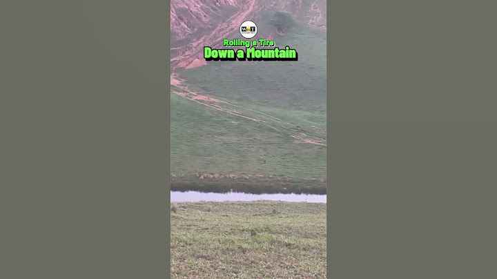 Wait until the end! Tire Jumping Down A Mountain #trendingnow #viralvideos #viral