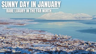 Finally a Sunny Day in January - True Luxury Here In The Far North