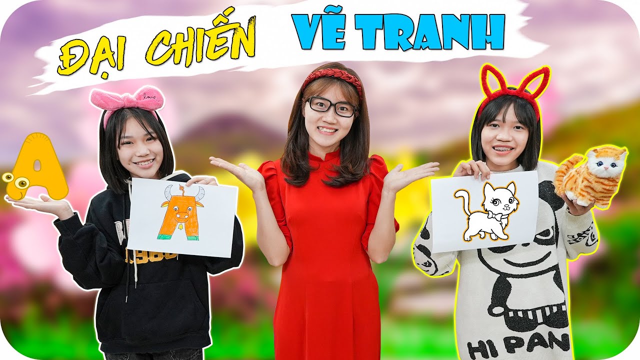 Thử Thách Vẽ Tranh Sáng Tạo ♥ Min Min TV Minh Khoa