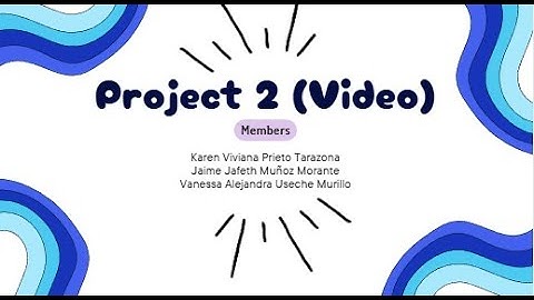Project 2 Video