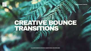 Creative Bounce Transitions Premiere Pro Templates