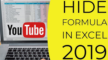 How to Hide formula in Excel in Hindi 2019 😮😮!! Formula hide in Excel 2019 😮