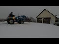 Ford 1710 Tractor Cold Start and Clearing Snow | Man About Home