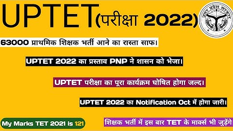 Big Breaking news।। UPTET 2022।। Notification in Oct।। प्राथमिक में 63000 शिक्षक भर्ती।।तैयारी करो।।