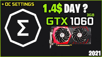 How to Mine Ergo Full Tutorial With OC Settings 50MH  2$ Day? On GTX 1060 3GB