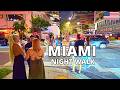 Brickell Miami Night Walk 4K City Lights Nightlife