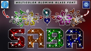 How To Make A Glass font Editing On PixelLab Ps Cc Ps Touch in Android 2022 | Zarraq Creation