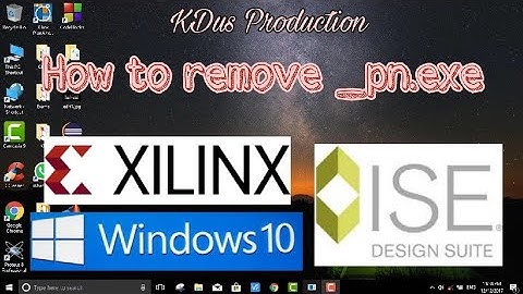 How to remove _pn.exe error in Xilinx