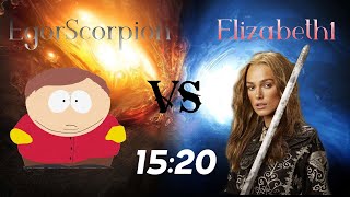 Сегодня заберём 2 победы! PvP с Elizabeth1! Счёт: 15-20