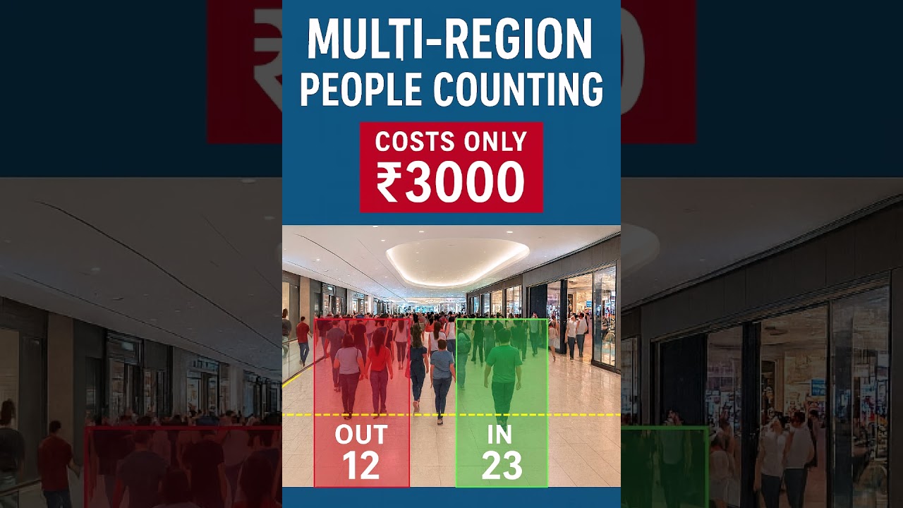 🚀 Multi-Region People Entry & Exit Counting System Using Computer Vision, Deep Learning & Tracking