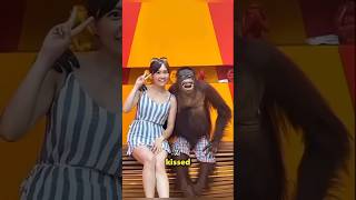 The monkey having a soft life.#moshdoo #education #learning #trending #facts #besties #shorts