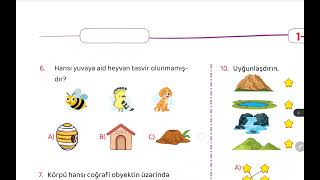 1 ci sinif Həyat bilgisi- İzə nəşriyyatı- Həyat bilgisi testləri- 1 ci sinif Testləri