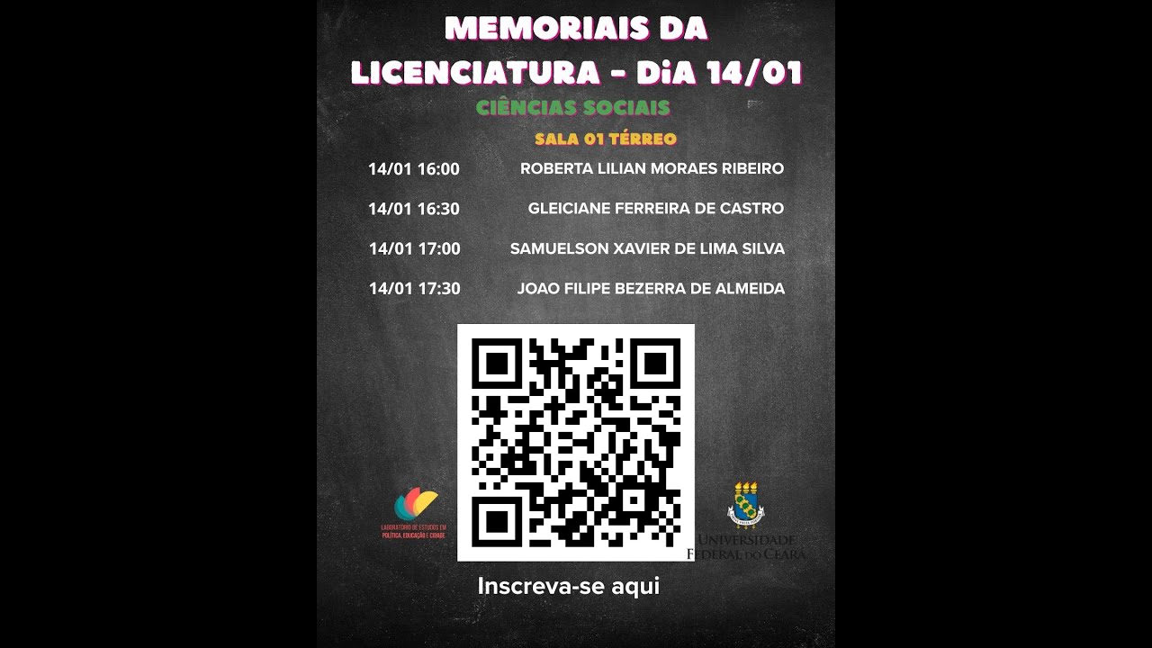 Memoriais da Licenciatura 14/01 - 2