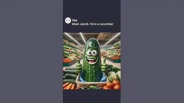 Jacob the Cucumber 🥒 #ai #aiart #chatgpt #chatgpt-4o #copilot #aiartist #aisenseiyt