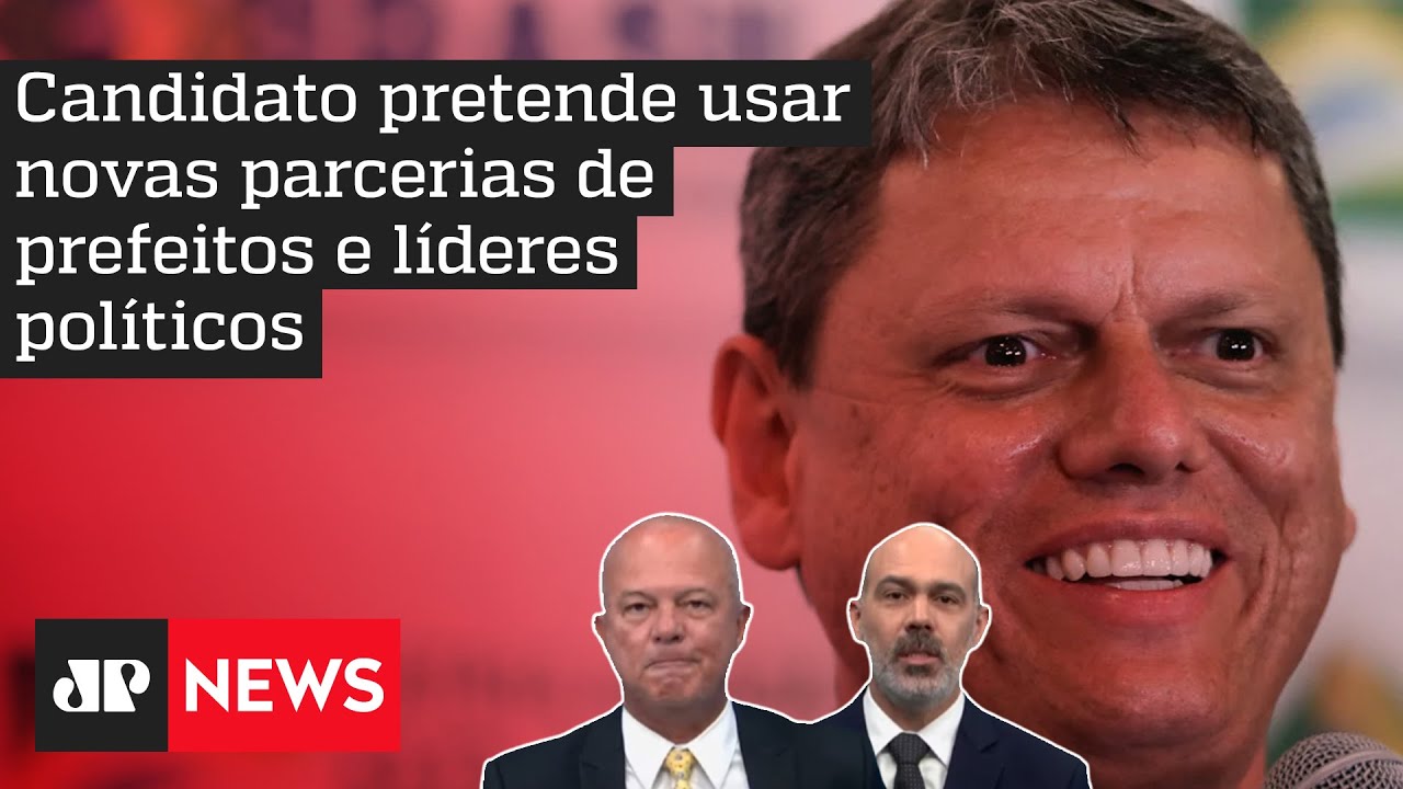Tarcísio ganha apoio de MDB e União Brasil em SP; Motta e Schelp comentam