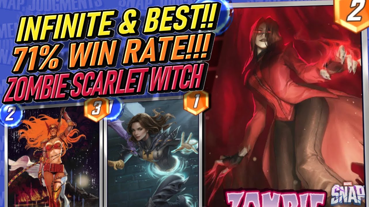 71% WR! Наконец-то хорошая колода Алой Ведьмы с бесконечным зомби! Marvel Snap