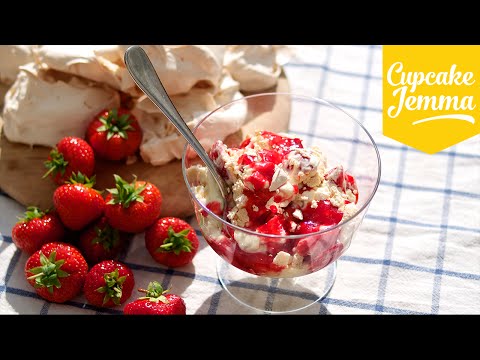Eton Mess Summer Dessert Recipe | Cupcake Jemma