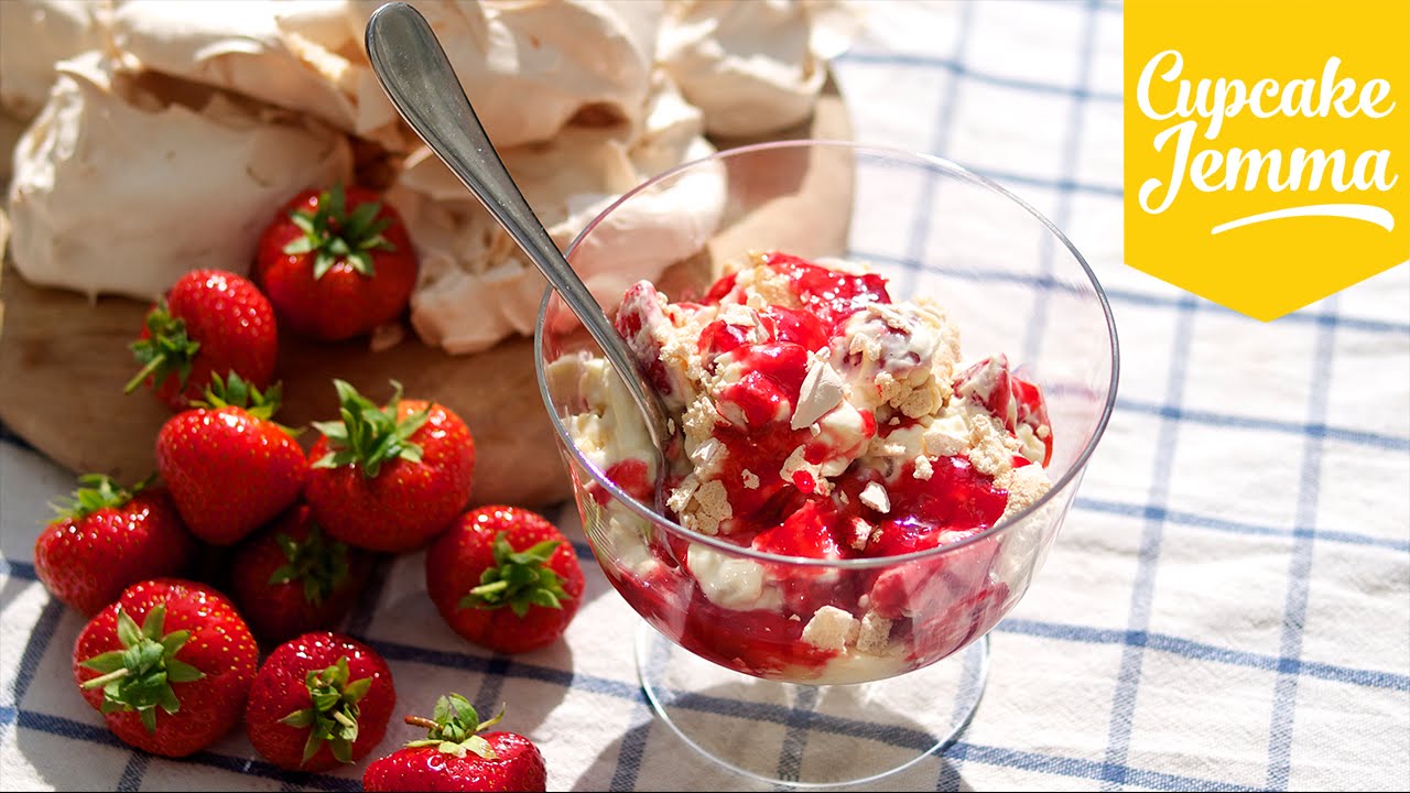 Eton Mess Summer Dessert Recipe | Cupcake Jemma | CupcakeJemma