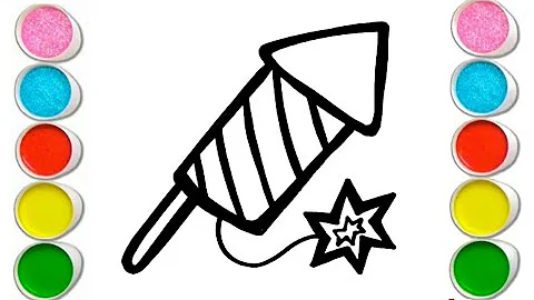 Fireworks, Drowing, Painting and Colouring for Kids ,Toddlers |How to draw Paint Easy