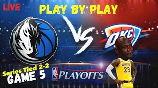 Lakers Fan REACTS Mavericks vs Thunder Game 5 Play By Play LIVE