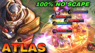 WTF! 100% NO SCAPE!!! ATLAS MONTAGE MLBB