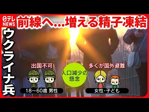 【精子凍結】ウクライナの兵士に広がる  人口減少の解決策として期待  “死後”課題も…