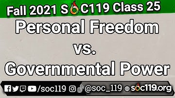 Freedom and Control | 21FA Class #25 Full Lecture