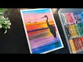 Stunning Oil Pastels Landscapes: Step-by-Step Techniques| oil pastels scenery drawing Day -3|