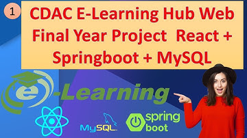 C-DAC E-Learning Project(LMS) React.Js And SpringBoot MySql.| Code With Arrays