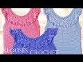 Blusa tejida a crochet  - Make Knitting beautiful blouses for summer