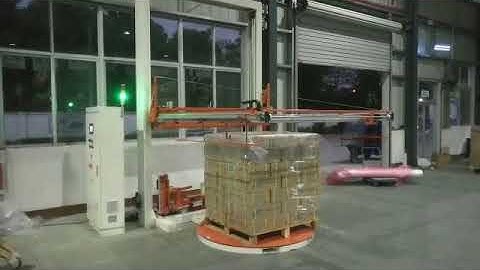 PG5 Automatic Pallet Stretch Wrapper With Top Sheet Dispenser