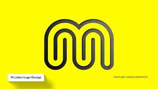 M Letter Logo Design in Illustrator | Illustrator tutorials | Best Logo Design Ideas