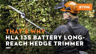 STIHL HLA 135 battery long-reach hedge trimmer | Thats why