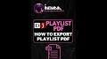 Video for Playlist DJ PDF