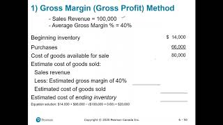 ACCT 102 - Ch. 6-11 Estimating Ending Inventory
