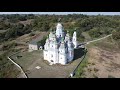 Свято-Покровська церква у с. Плішивець, Гадячського р-ну Полтавської області з висоти 4K