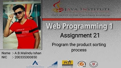 Program the product sorting process | Web Project | Task 21 | Java Institute