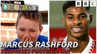 Marcus Rashford Surprises Football Superfan ⚽️ | The Dengineers | CBBC