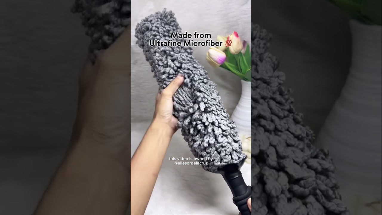 Retractable Duster Stainless Steel Long Handle Dusting Car Cleaning Brush  Dust Microfiber Feather