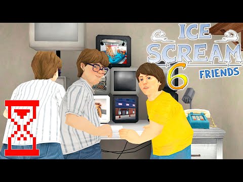 Видео: Три Майка в конечной сцене Мороженщика 6 // Ice Scream 6