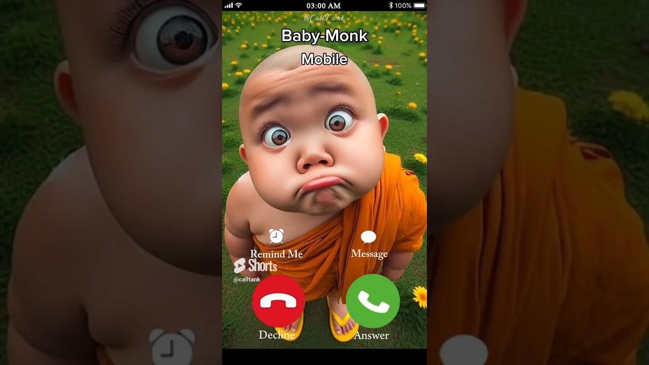 When Baby Monk calls you at 3am…☎️😱