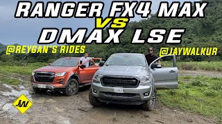 Isuzu Dmax LSE VS Ford Ranger FX4 Max Comparo -Off road performance, features, tech etc