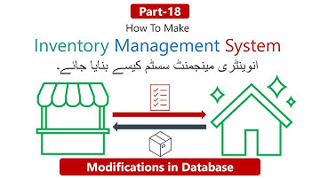 How to Make Inventory Management System Part-18 in Urdu/Hindi | Modifications in Database