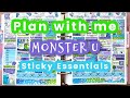 Plan with me Monsters University from Sticky Essentials