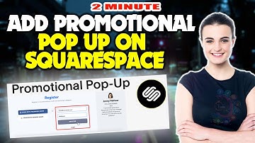 How to add promotional Pop up on squarespace 2025 (Quick & Easy)